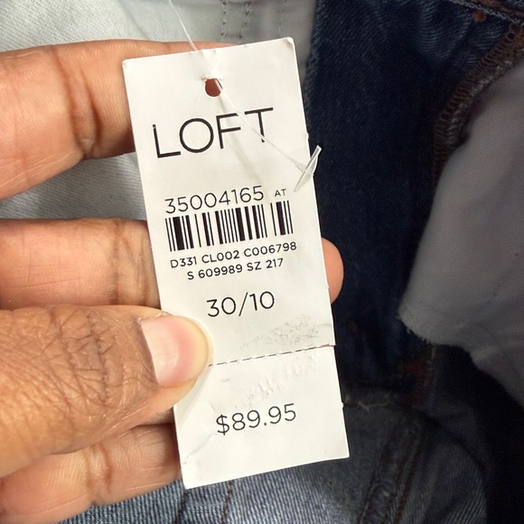 NWT LOFT Mid-Wash the wide leg high rise regular fit Jeans sz 30 - Picture 11 of 14